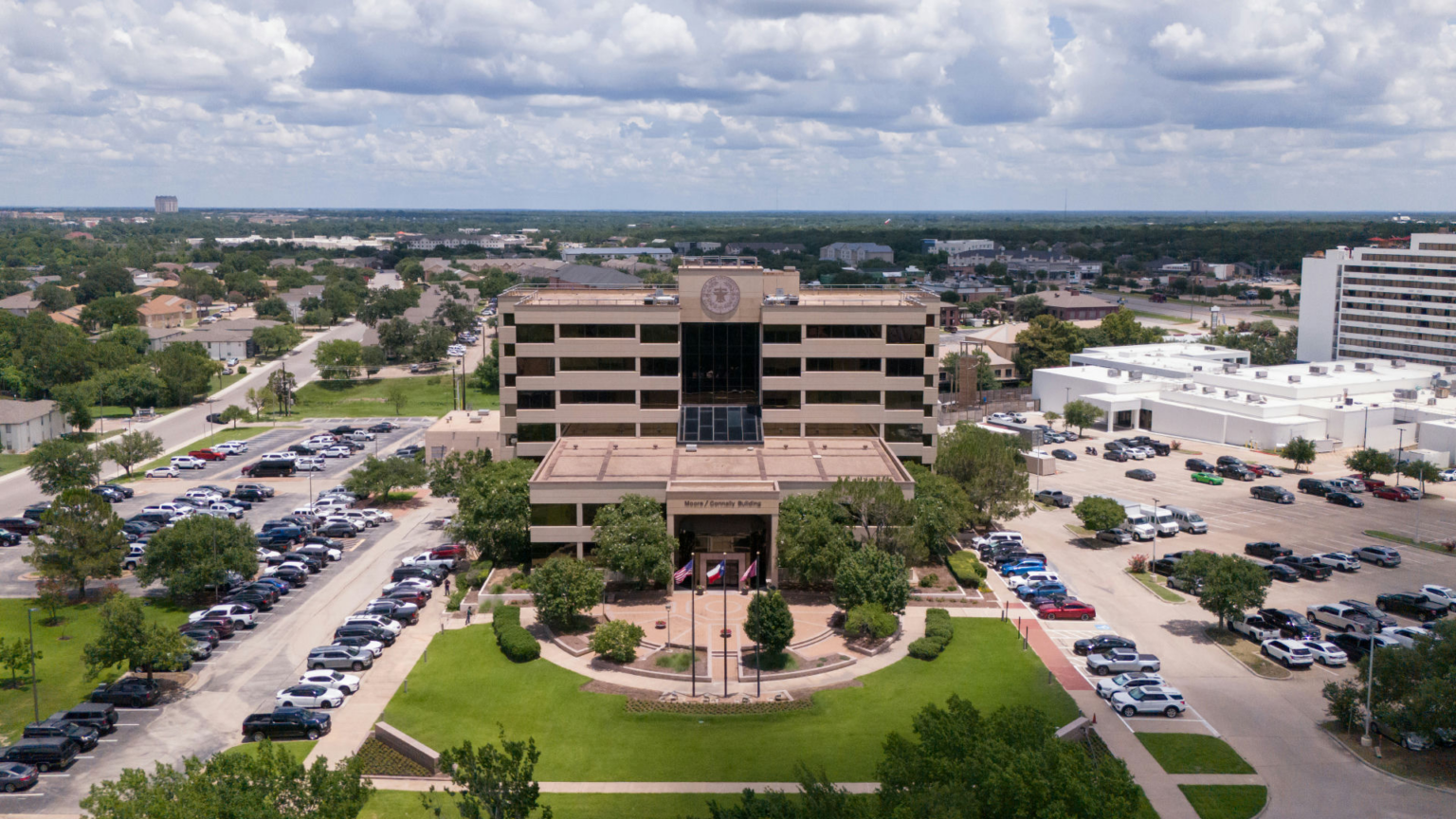 The Moore/Connally Building, headquarters of the Texas A&M University System