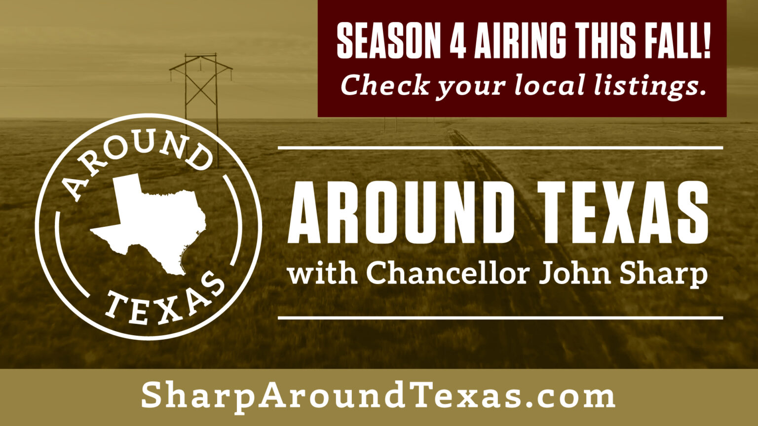 Digital poster advertising season 4 of the Chancellor's show airing in the fall