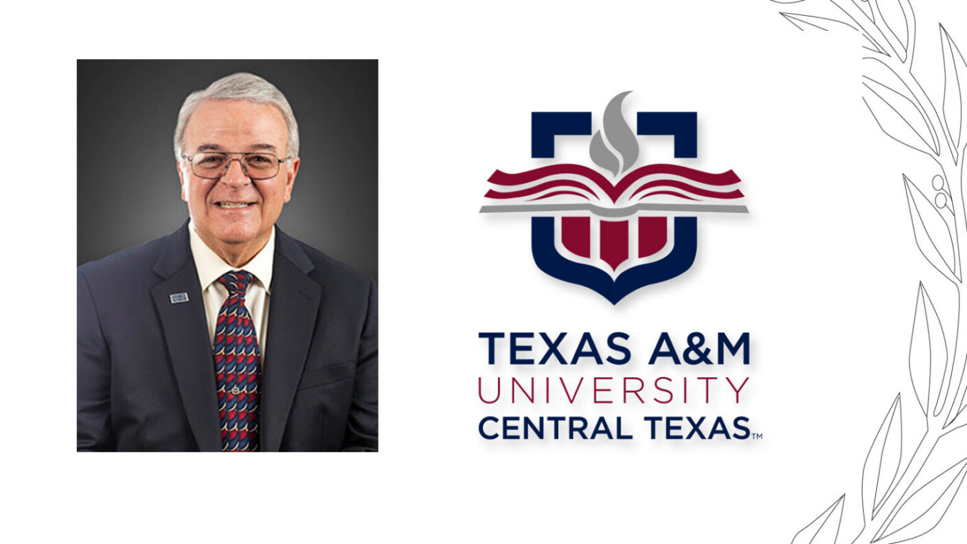 portrait of Marc Nigliazzo next to the texas a&m central texas logo