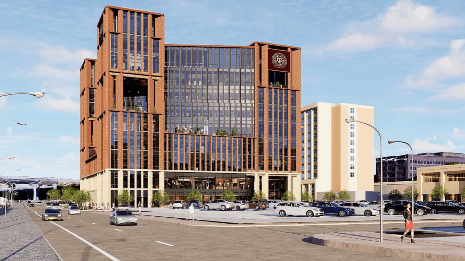 A photo of a building at Texas A&M University in Fort Worth.
