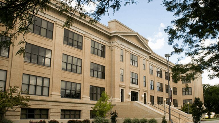 A building at West Texas A&M University.