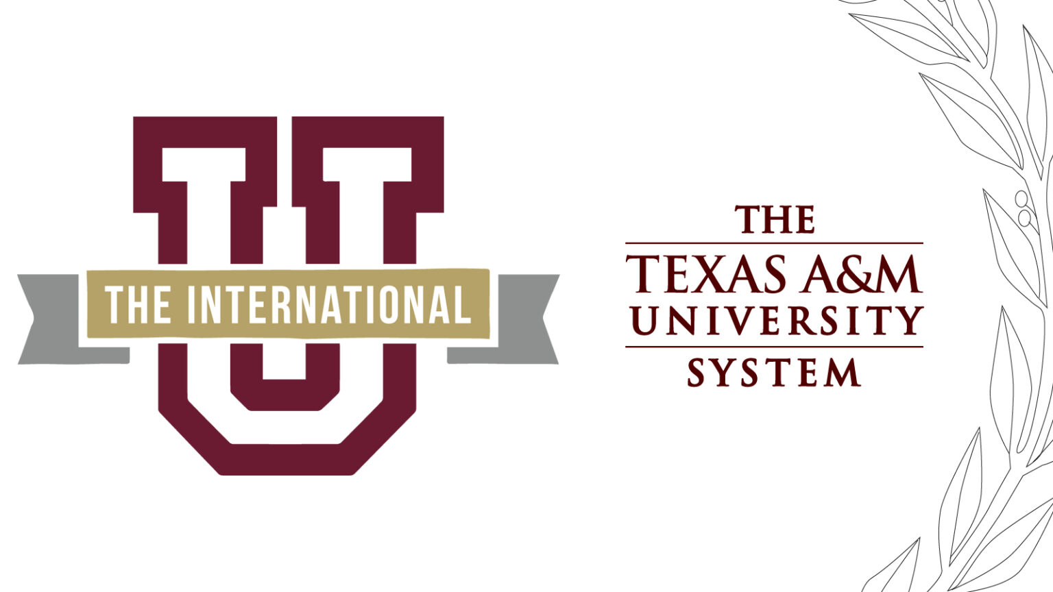 Dual logos of Texas A&M International University and the Texas A&M University System.