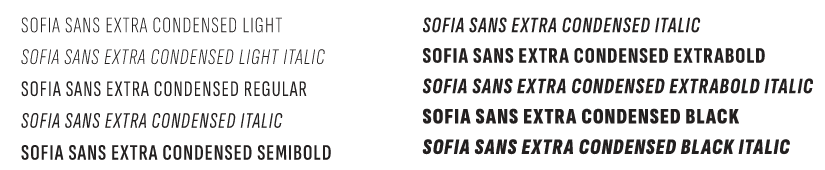Sofia Sans font examples image